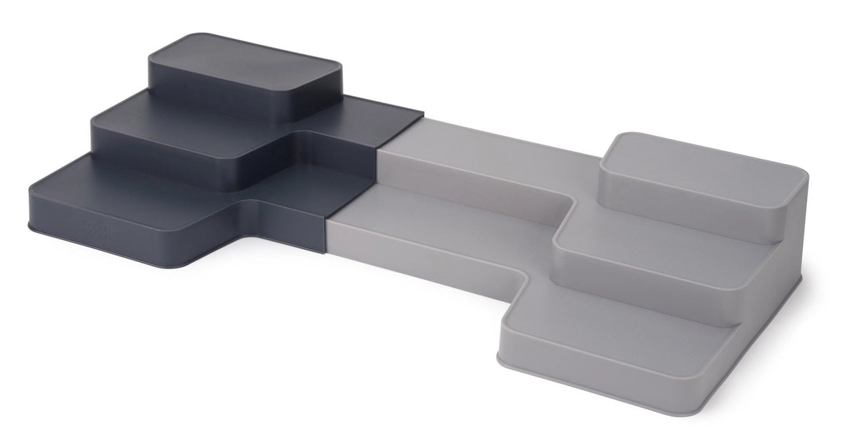 CupboardStore Organizer, erweiterbar in Grau präsentiert im Onlineshop von KAQTU Design AG. Küchenhelfer ist von Joseph Joseph