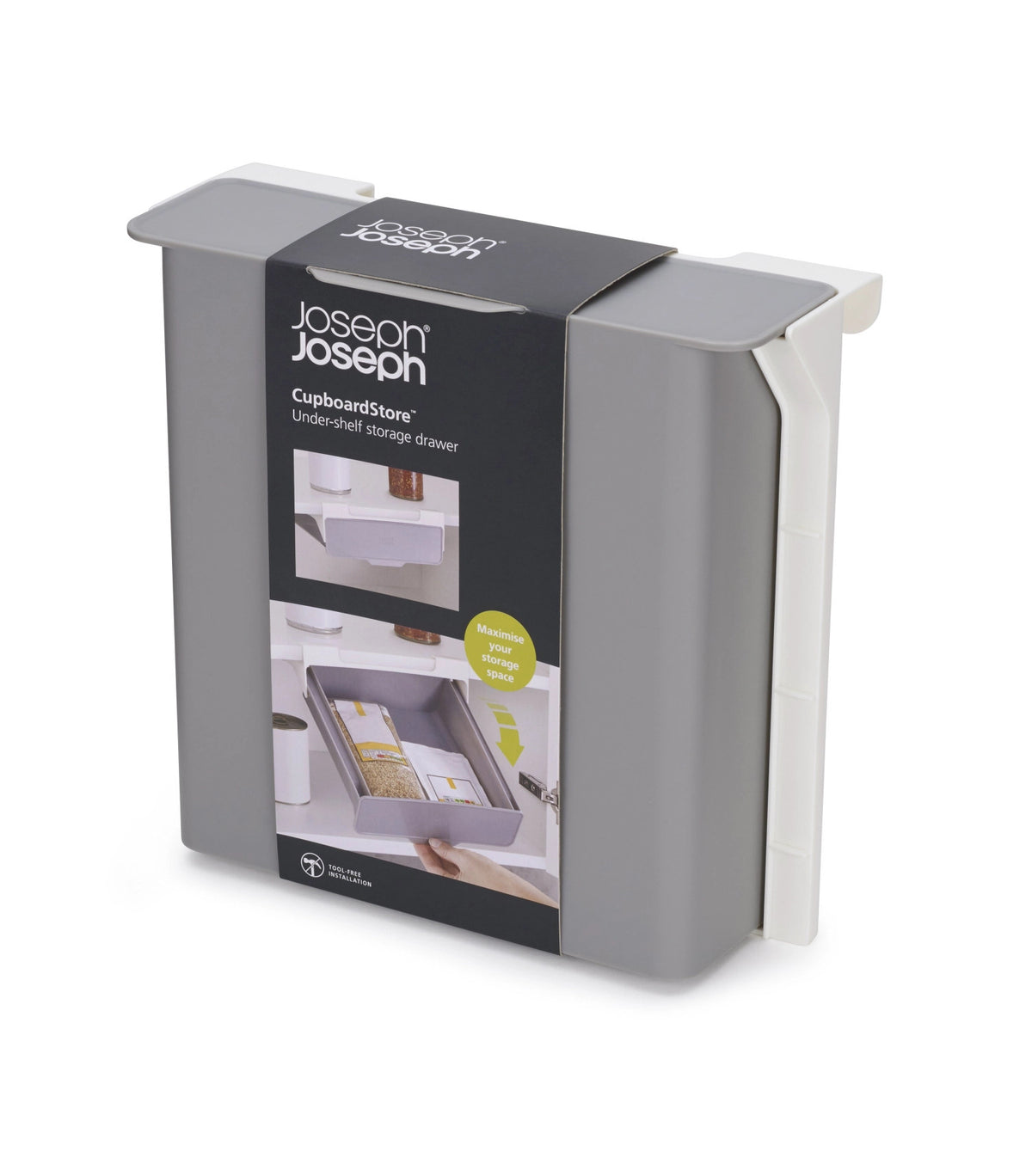 CupboardStore, unter Tablar Schublade in Silber präsentiert im Onlineshop von KAQTU Design AG. Aufbewahrungsbehälter ist von Joseph Joseph