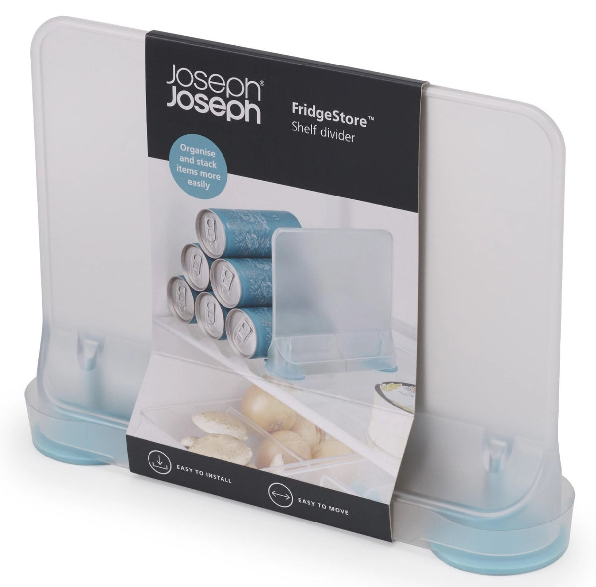 FridgeStore Trennwand in Blau präsentiert im Onlineshop von KAQTU Design AG. Aufbewahrungsbehälter ist von Joseph Joseph
