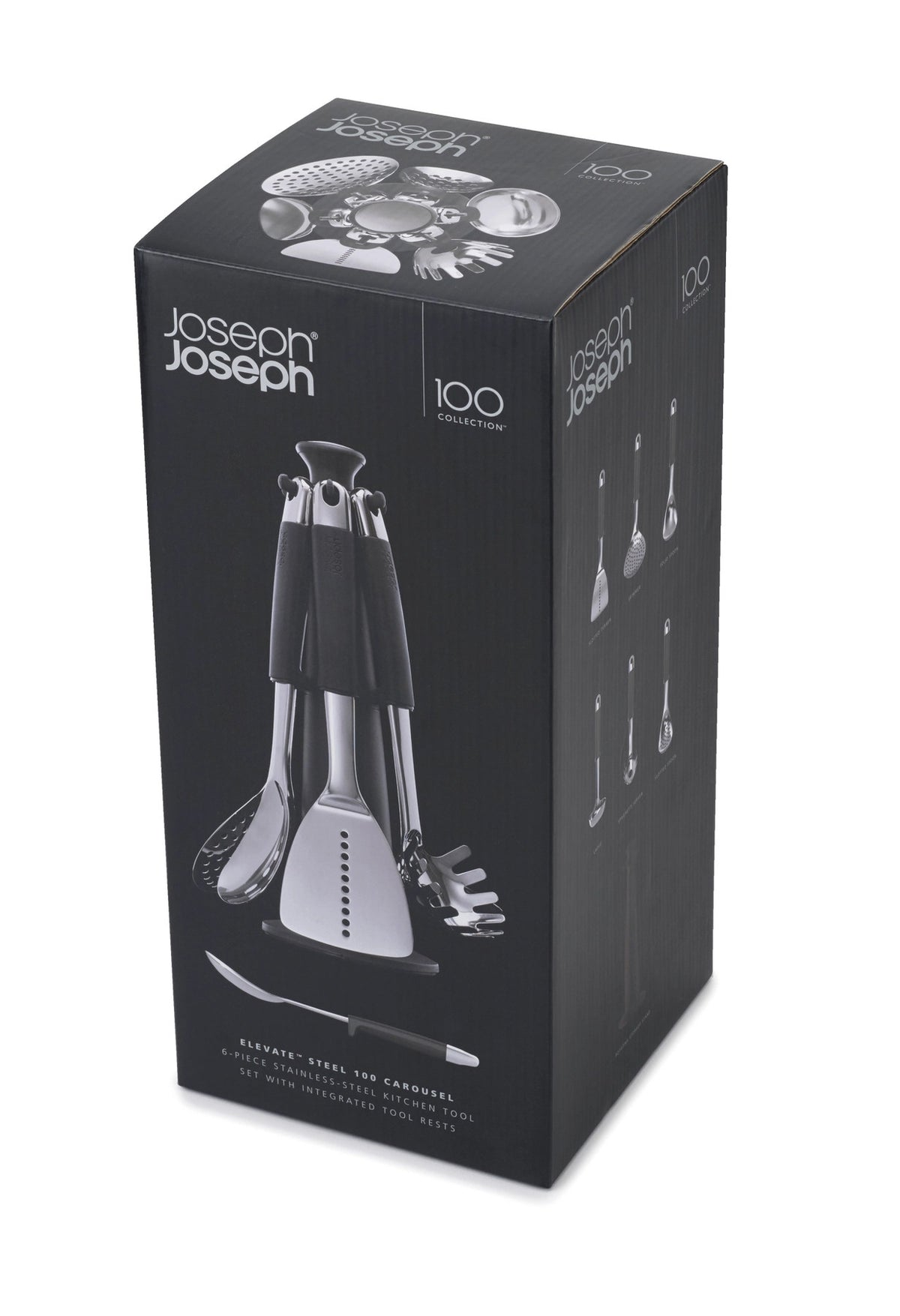 Edelstahl Collection Elevate Karussell - Edelstahl Nylon in Silber präsentiert im Onlineshop von KAQTU Design AG. Küchenhelfer ist von Joseph Joseph