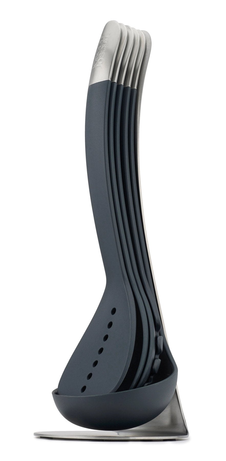 Nest Steel Collection Kochutensilien 5-tl2g. in Schwarz präsentiert im Onlineshop von KAQTU Design AG. Küchenhelfer ist von Joseph Joseph