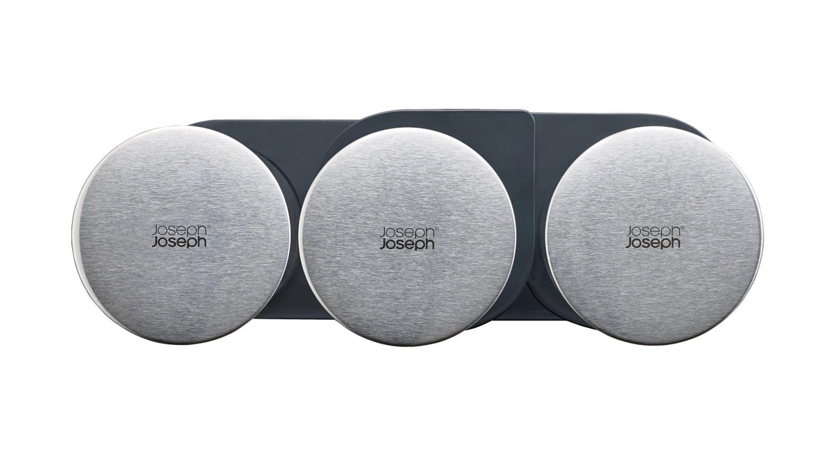 Steel Collection Food Store Podium 5-tlg, Edelstahl Glas in Grau präsentiert im Onlineshop von KAQTU Design AG. Aufbewahrungsdose ist von Joseph Joseph