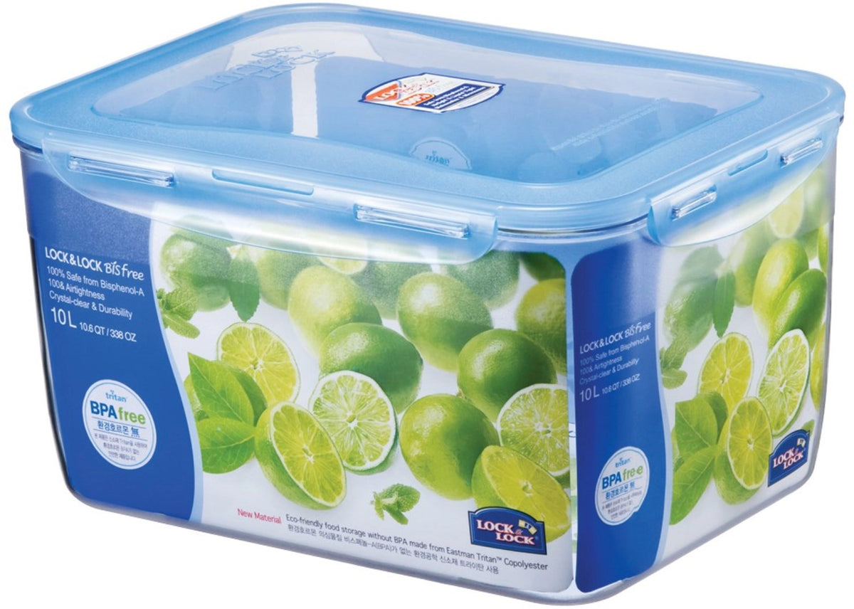 Vorratsdose professional stapelbar 10lt 32.3x24x17.7cm in Transparent präsentiert im Onlineshop von KAQTU Design AG. Aufbewahrungsdose ist von Lock&Lock