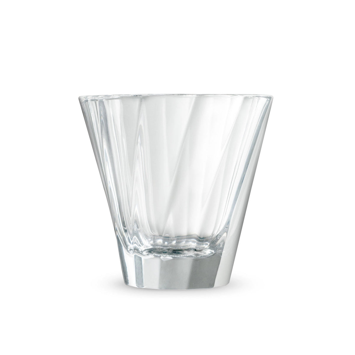 Twisted Cappuccino Glas in Transparent präsentiert im Onlineshop von KAQTU Design AG. Kaffeetassen ist von Loveramics