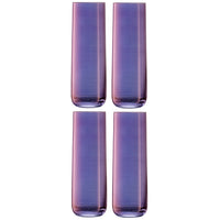 Set of 4 Aurora Long Drink Glasses, 420 ml, Polar Violet