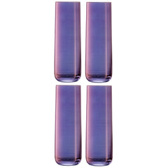 Set of 4 Aurora Long Drink Glasses, 420 ml, Polar Violet