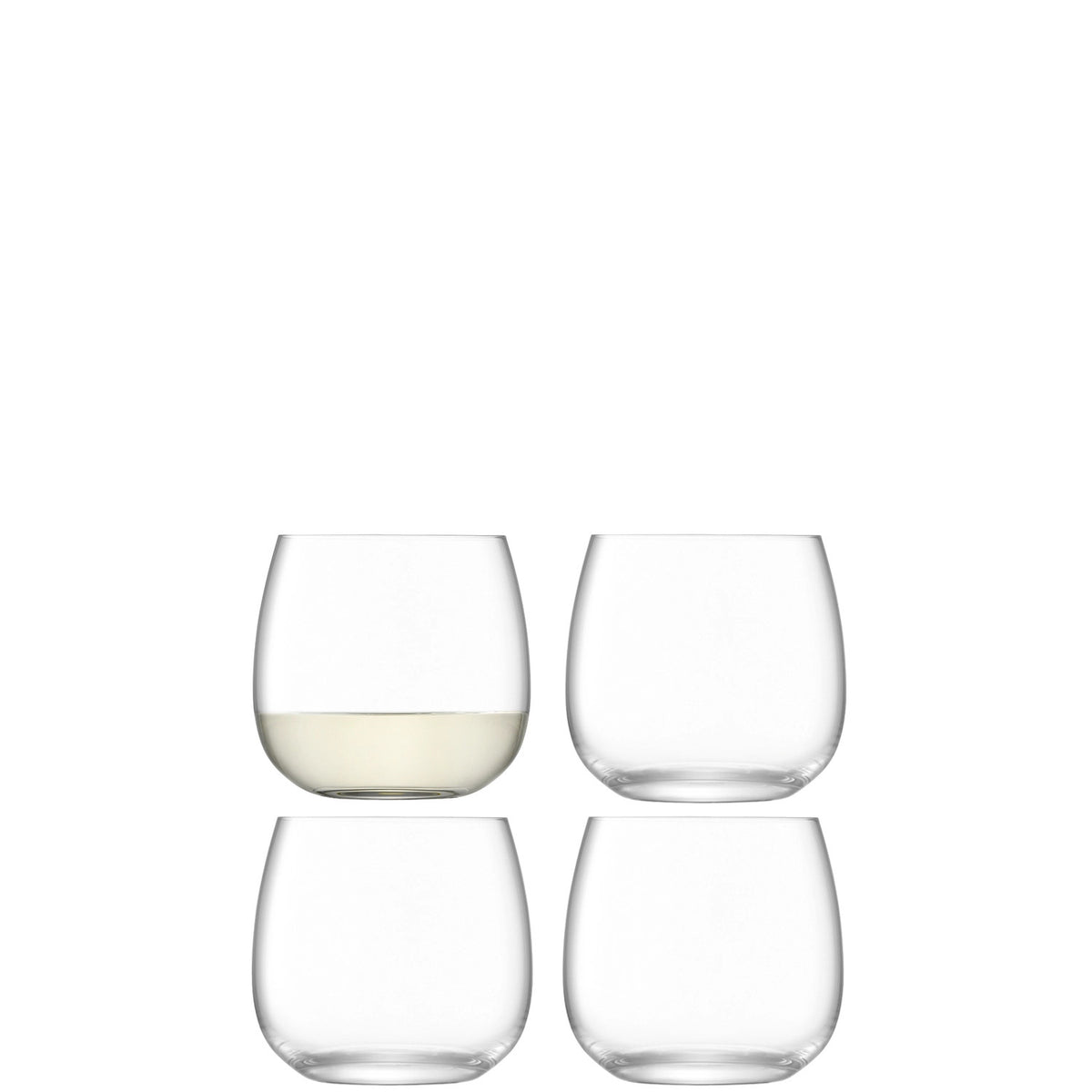 4er Set Borough Weinbecher 370ml Klar in Transparent präsentiert im Onlineshop von KAQTU Design AG. Wein- & Sektglas ist von LSA