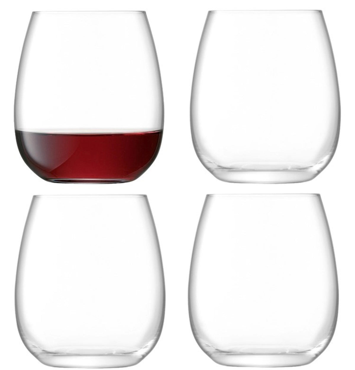 4er Set Borough Weinbecher 455ml Klar in Transparent präsentiert im Onlineshop von KAQTU Design AG. Wein- & Sektglas ist von LSA