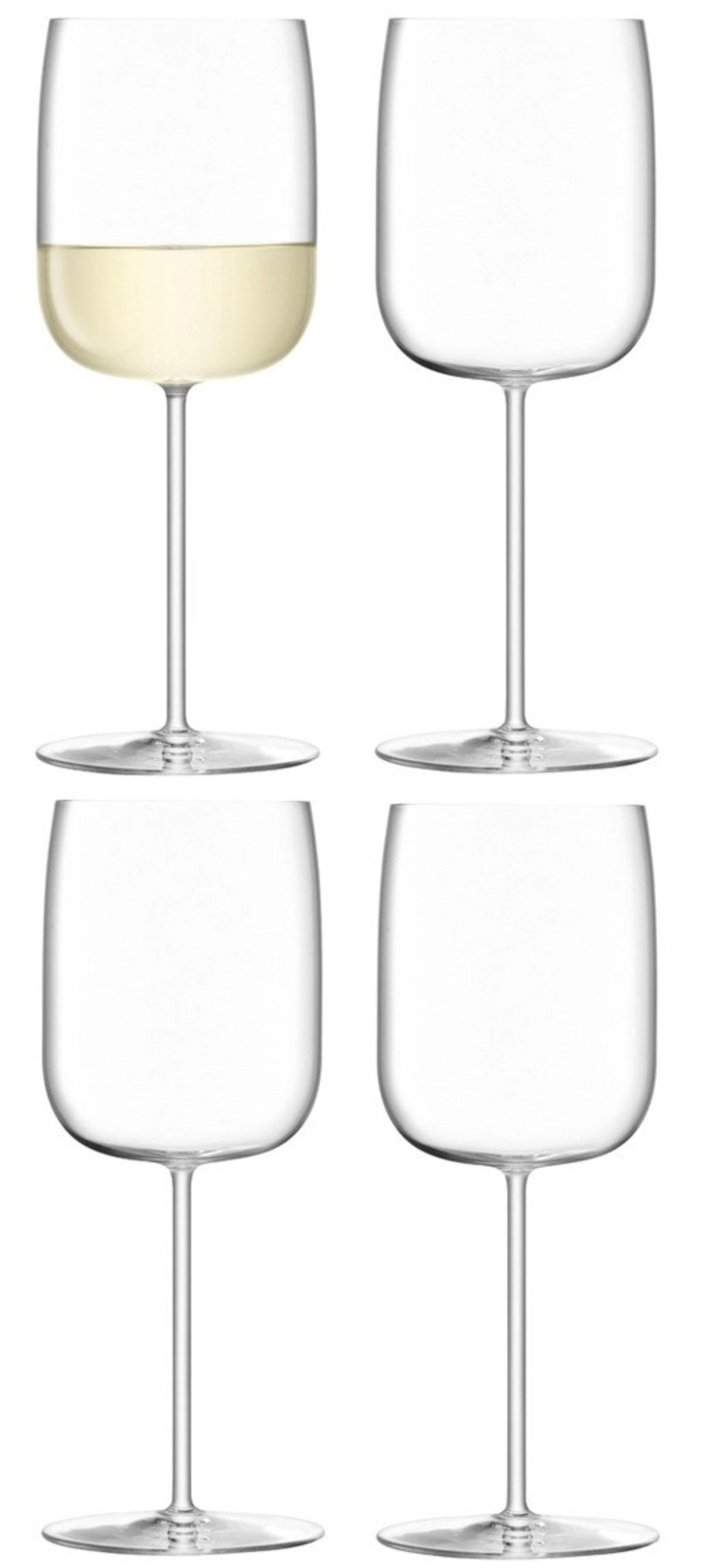 4er Set Borough Weingläser 380ml Klar in Transparent präsentiert im Onlineshop von KAQTU Design AG. Wein- & Sektglas ist von LSA