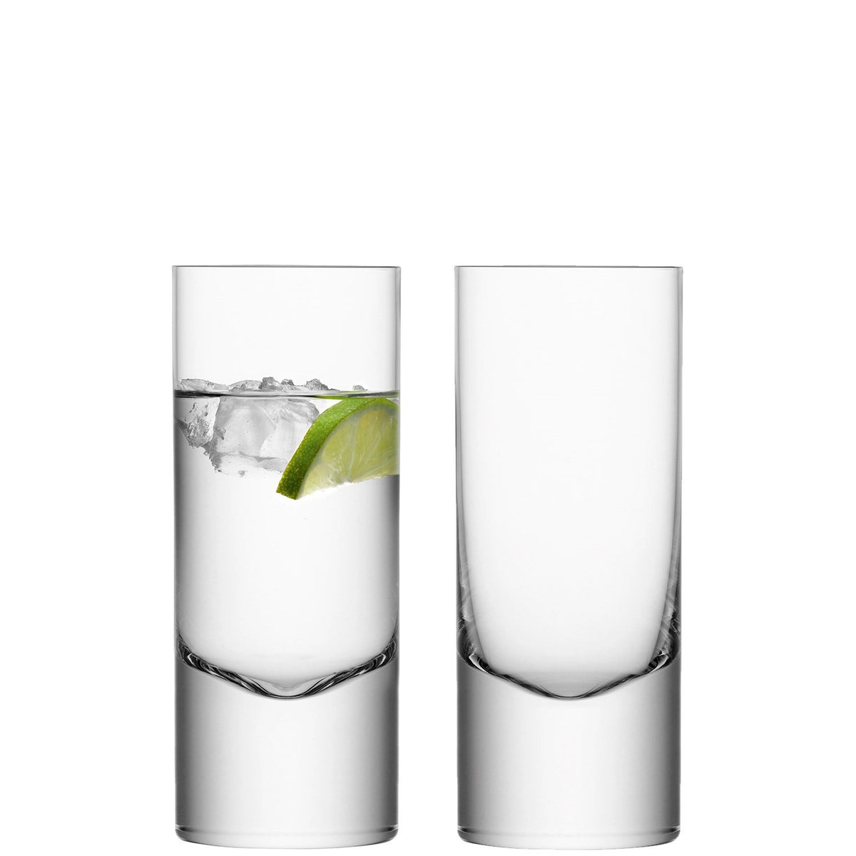 2er Set Boris Longdrinkglas von LSA aus klarem Glas, Durchmesser 6.5 cm, Höhe 16.5 cm, schwerer Boden und feine Wände, moderne Highball-Form.