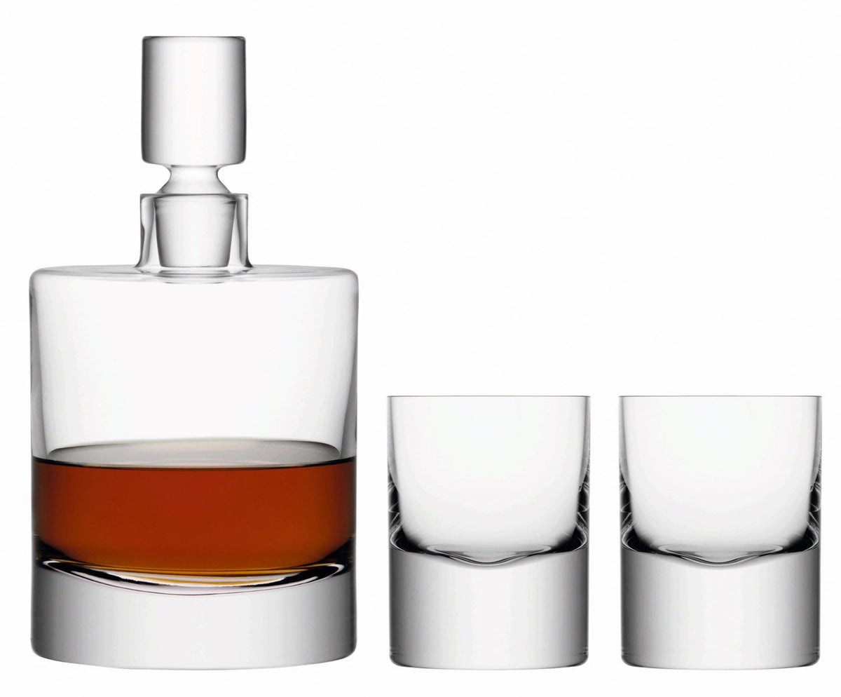 3er Set Boris Whisky Set in Transparent präsentiert im Onlineshop von KAQTU Design AG. Whiskygläser ist von LSA