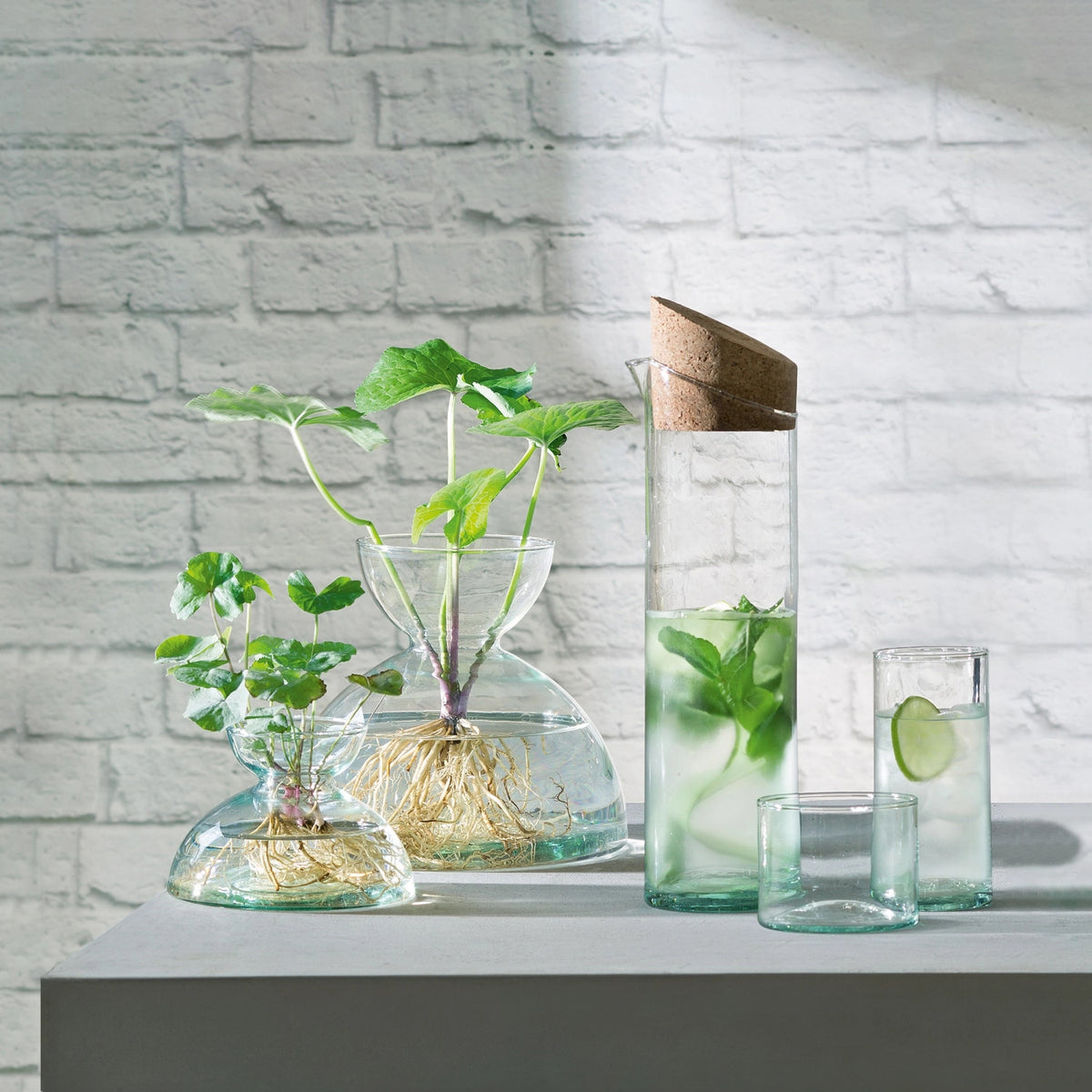 Canopy Karaffe 1.3L - recy. Optik in Transparent präsentiert im Onlineshop von KAQTU Design AG. Karaffe ist von LSA