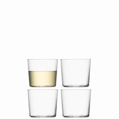 Set de 4 tasses Gio petites 310ml - transparentes