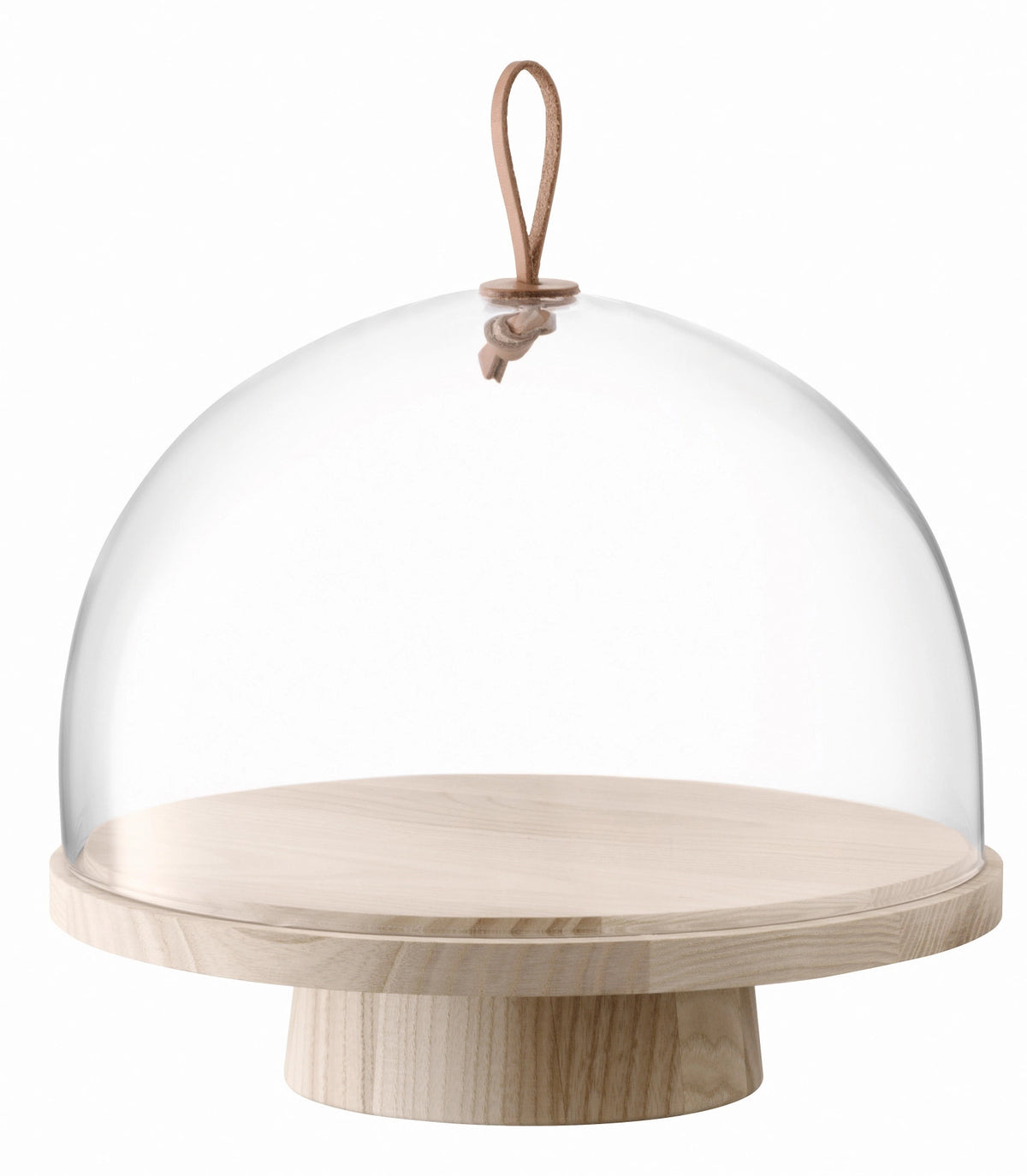 Ivalo Platte aus Esche  Haube Ø28cm H23cm klar in Beige präsentiert im Onlineshop von KAQTU Design AG. Platte ist von LSA