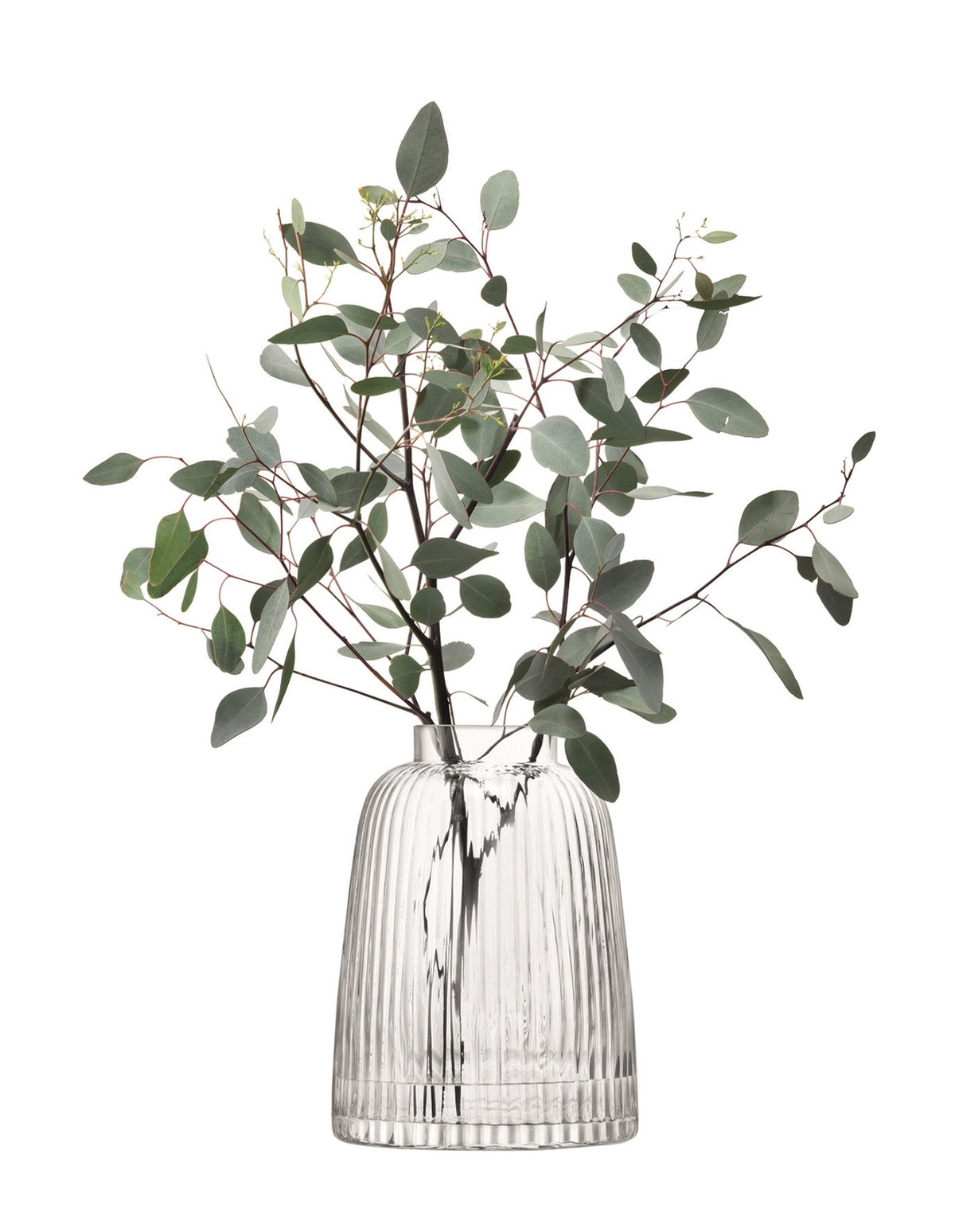 Pleat Vase H26cm - klar in Transparent präsentiert im Onlineshop von KAQTU Design AG. Vase ist von LSA