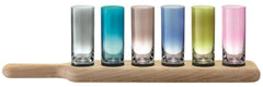 Paddle vodka set lower part from oak L40cm - assort.