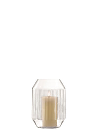 Rotunda storm light vase h26cm clear