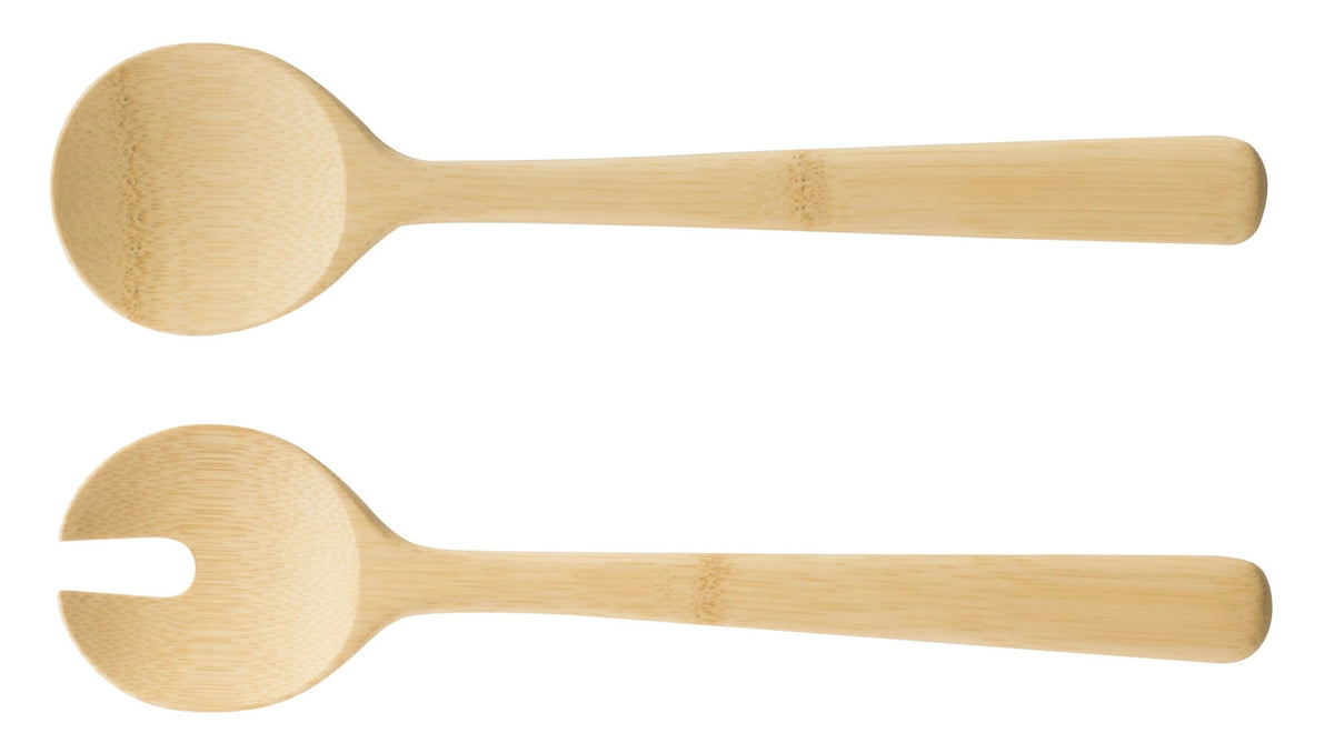 Pebbly Salatbesteck, Bambus, 27cm in Braun präsentiert im Onlineshop von KAQTU Design AG. Salatzubehör ist von Pebbly