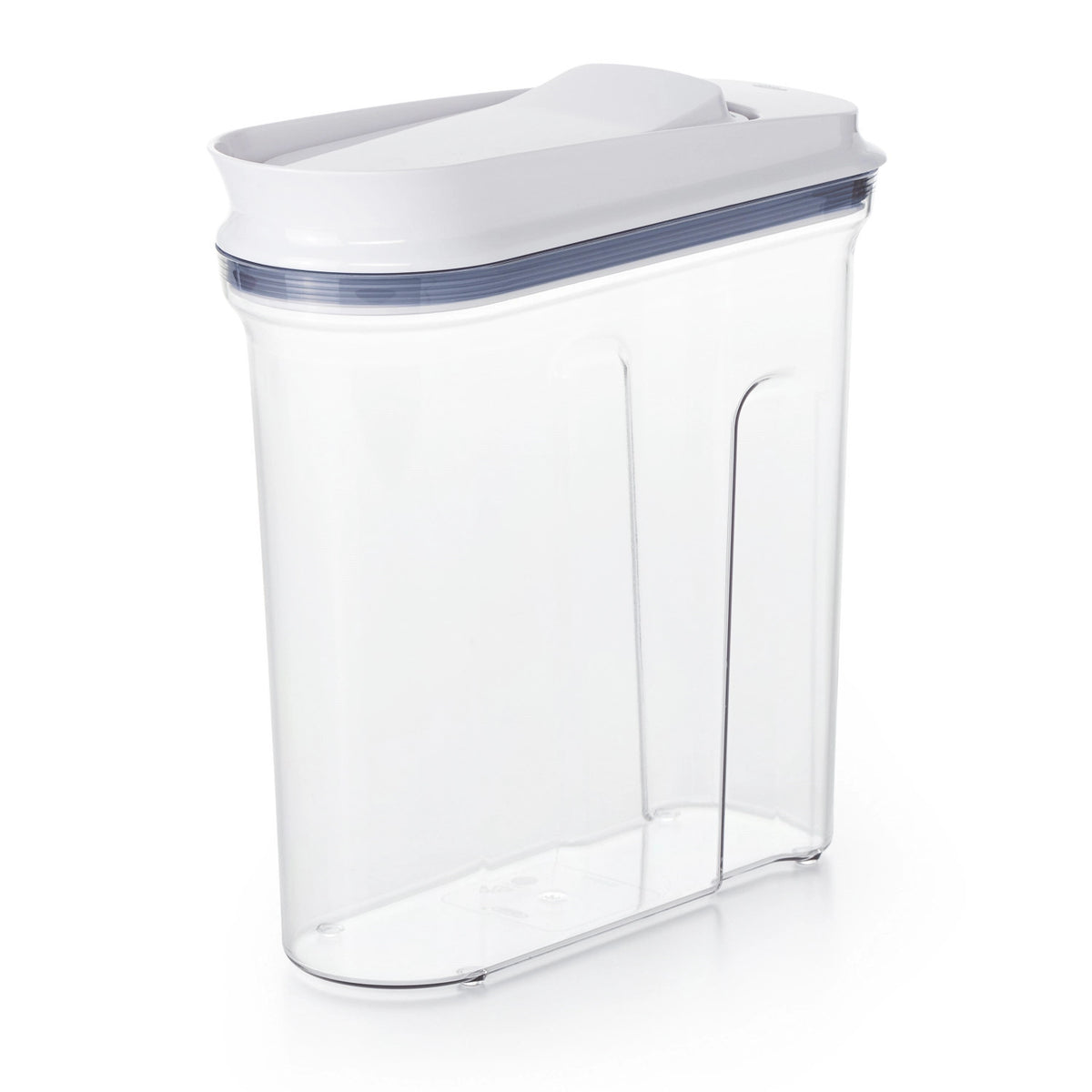 Pop Cerealien Dispenser, mittel, 3.2 l in Transparent präsentiert im Onlineshop von KAQTU Design AG. Aufbewahrungsdose ist von OXO