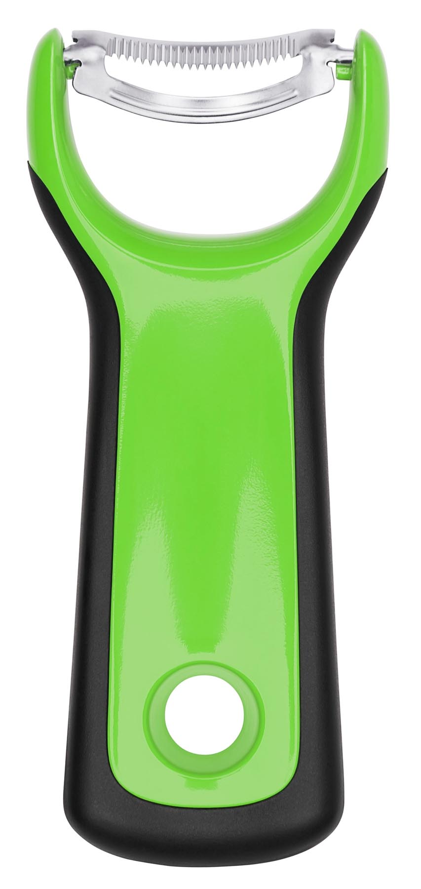 Der OXO GG Spargel Schäler in leuchtendem Grün, perfekt für schnelles und einfaches Schälen von Spargel und Gemüse.