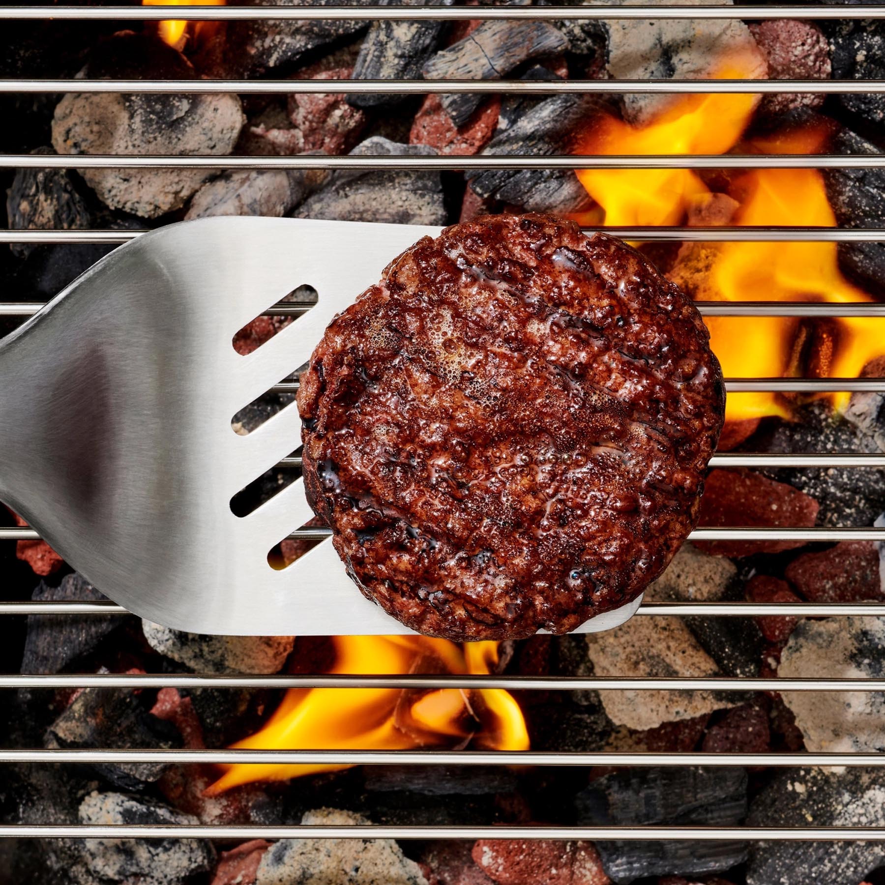 Eleganter GG Grillwender von OXO in Silber, ideal für das Grillen. Hochwertiges Grillbesteck für perfekte Grillmomente.