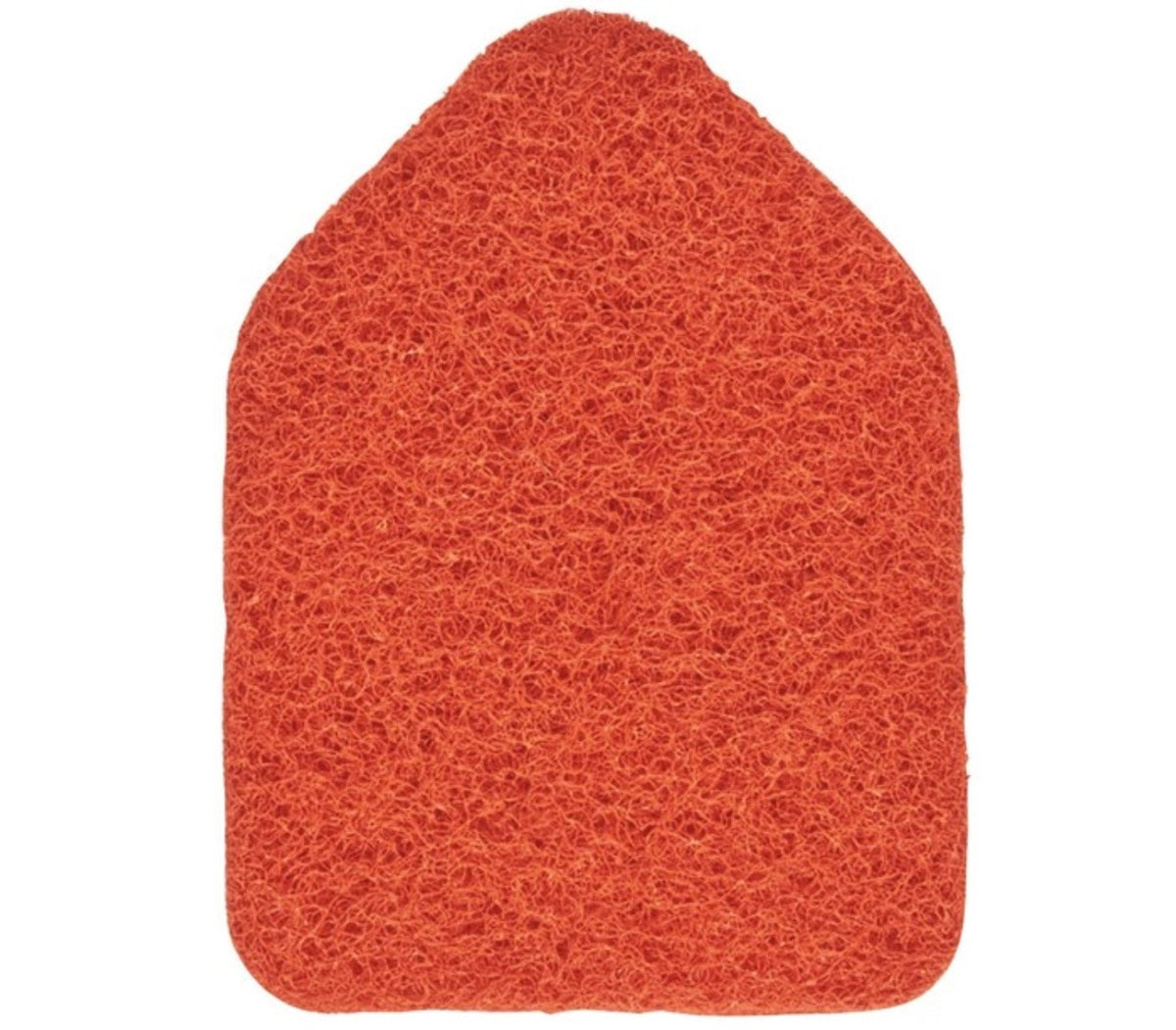 Roter Ersatzschrubber aus Kunststoff von OXO, rechteckige Form, Ersatzteil für Schrubber-Modell 12126100, Grösse 15.2 x 11 x 2.5 cm.