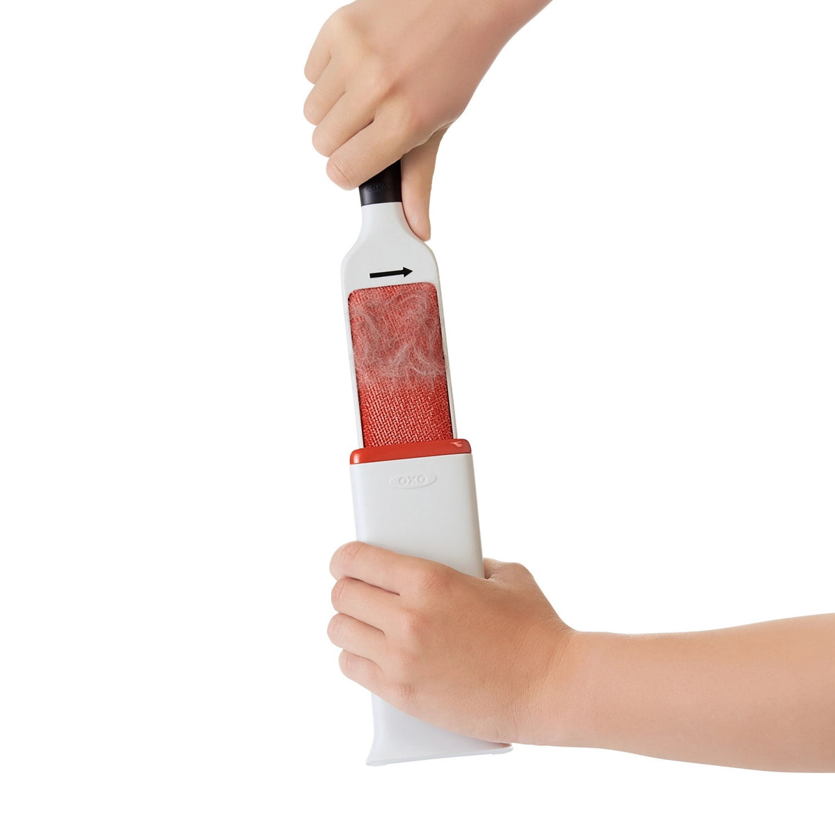 Flusenentferner-bürste für Kleider, weissorange in Orange präsentiert im Onlineshop von KAQTU Design AG. Besen ist von OXO