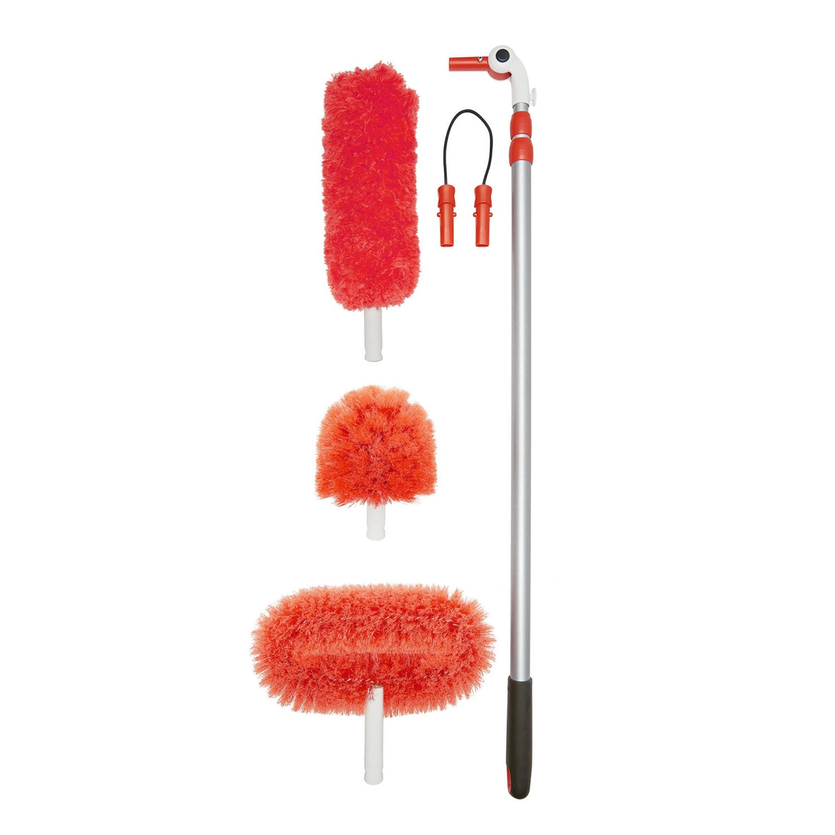 Ausziehbarer Mikrofaser-Staubwischer mit versch. Aufsätzen in Mehrfarbig präsentiert im Onlineshop von KAQTU Design AG. Besen ist von OXO