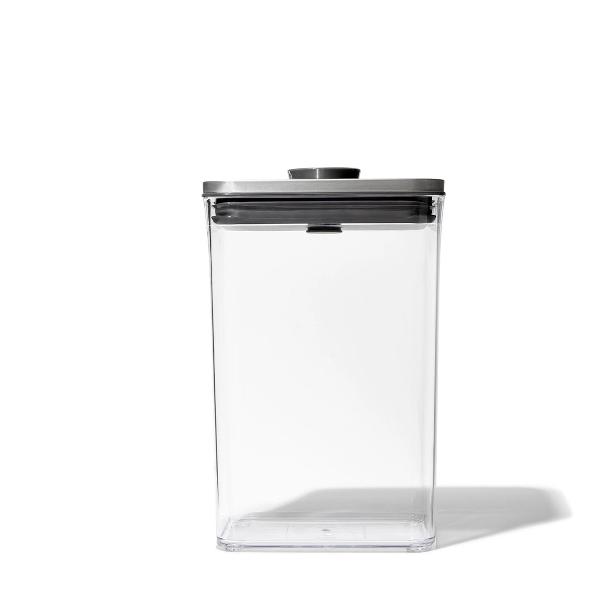 Good Grips Steel POP Behälter, recht, mittel, 2.6L in Transparent präsentiert im Onlineshop von KAQTU Design AG. Aufbewahrungsdose ist von OXO