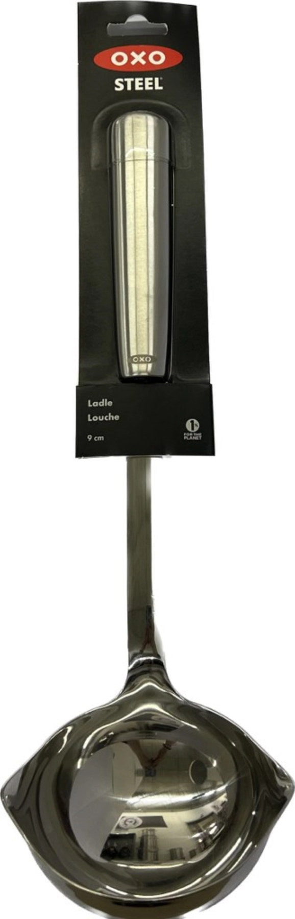 Good Grips Steel Kelle, 33cm in Silber präsentiert im Onlineshop von KAQTU Design AG. Kochbesteck ist von OXO
