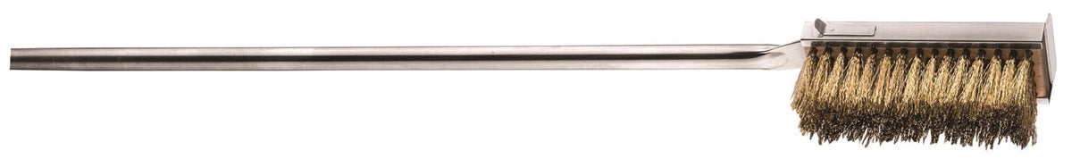 Ofenbürste mit Messingbürste 180cm in Silber präsentiert im Onlineshop von KAQTU Design AG. Grillzubehör ist von Piazza