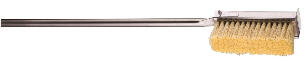 Ofenbürste mit Naturbürste 180cm in Silber präsentiert im Onlineshop von KAQTU Design AG. Grillzubehör ist von Piazza
