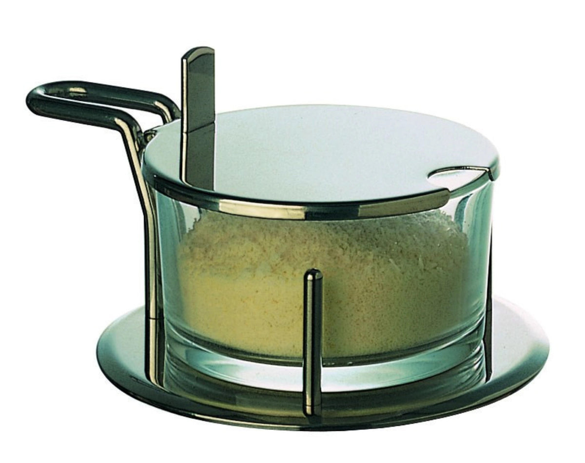 Käsedose in Silber präsentiert im Onlineshop von KAQTU Design AG. Käsezubehör ist von Piazza