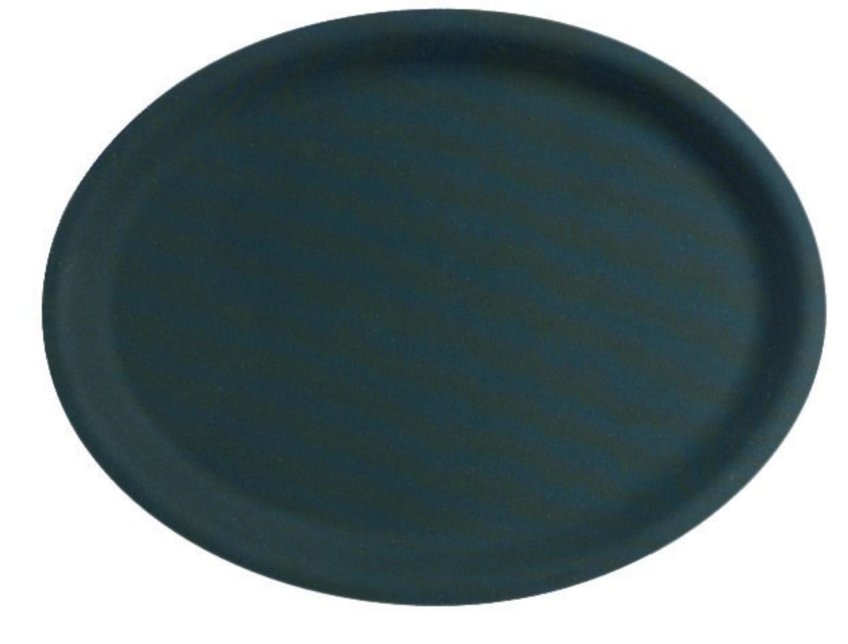 Tablett antirutschbeschichtet schwarz oval 21x29cm in Schwarz präsentiert im Onlineshop von KAQTU Design AG. Tablett ist von Piazza