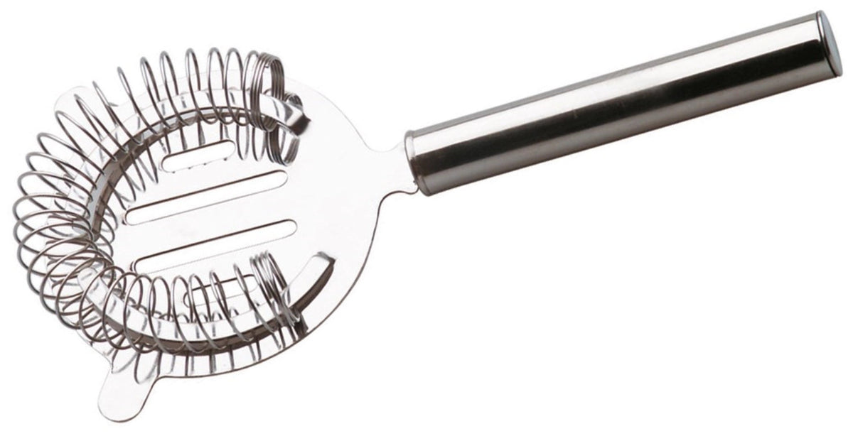 Cocktailsieb mit Hohlgriff in Silber präsentiert im Onlineshop von KAQTU Design AG. Küchensieb ist von Piazza