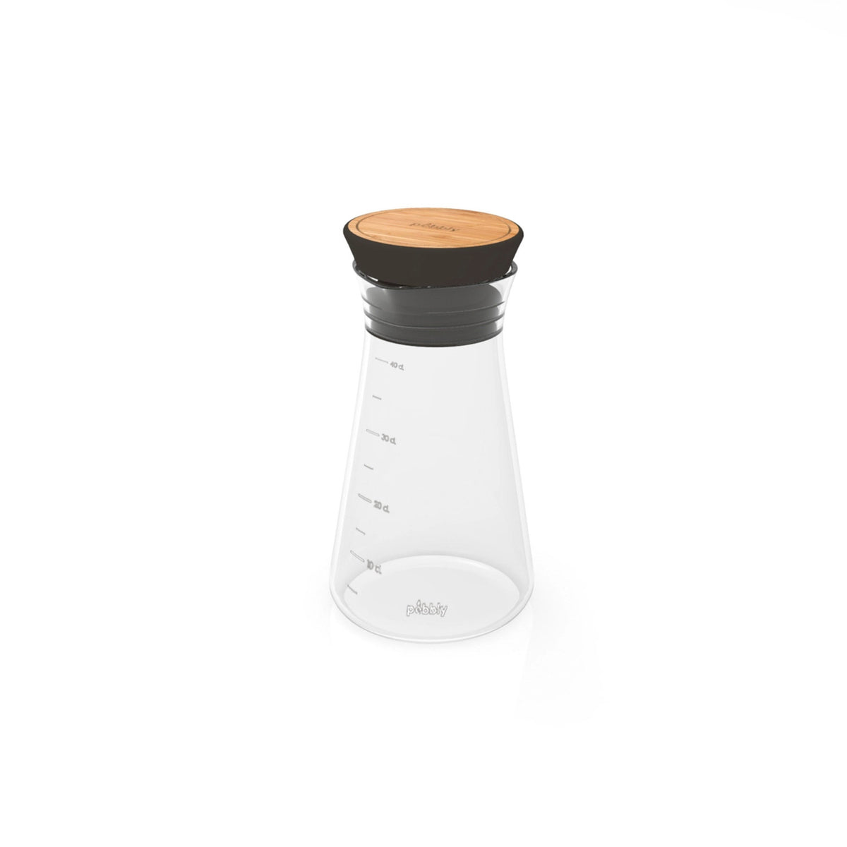 Pebbly Salat Shaker Glas, 45cl , schwarz in Schwarz präsentiert im Onlineshop von KAQTU Design AG. Salatzubehör ist von Pebbly