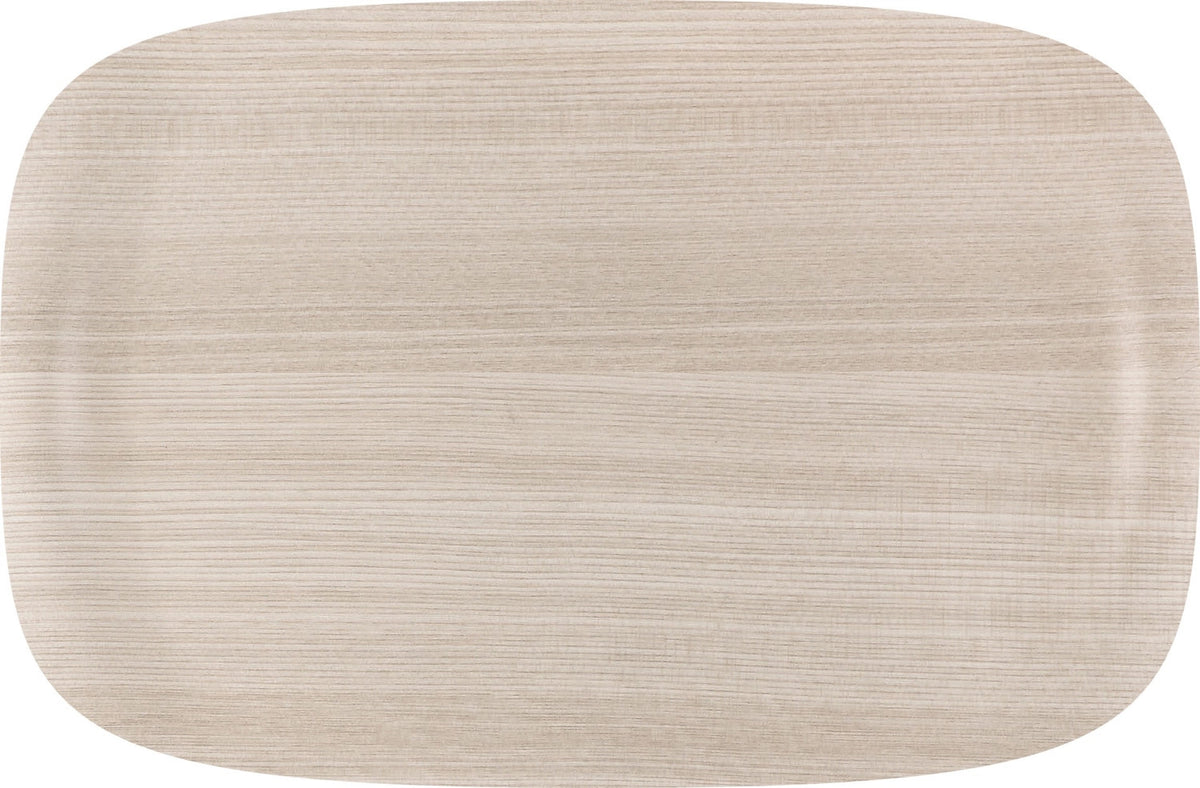 Tablett Wave Art Light Wood 32x21cm in Beige präsentiert im Onlineshop von KAQTU Design AG. Tablett ist von Roltex