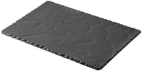 Plate rectangular, 30x20 cm, slate style