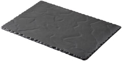 Plate rectangular, 30x20 cm, slate style