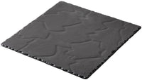 Plate square 25x25cm, slate style