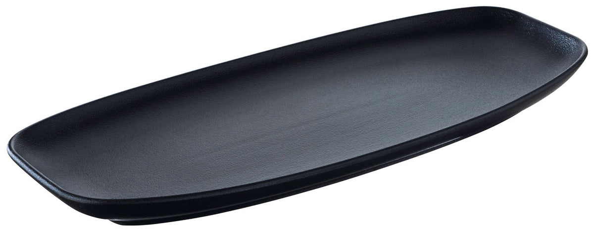 Club Teller, 36x15 cm, Gusseisen-Optik in Schwarz präsentiert im Onlineshop von KAQTU Design AG. Teller ist von Revol
