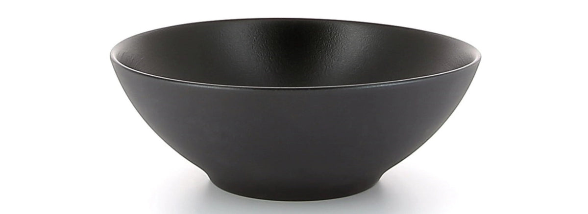 Equinoxe Suppenschalen, Ø 15 cm, H: 5.6 cm, schwarz in Schwarz präsentiert im Onlineshop von KAQTU Design AG. Teller ist von Revol