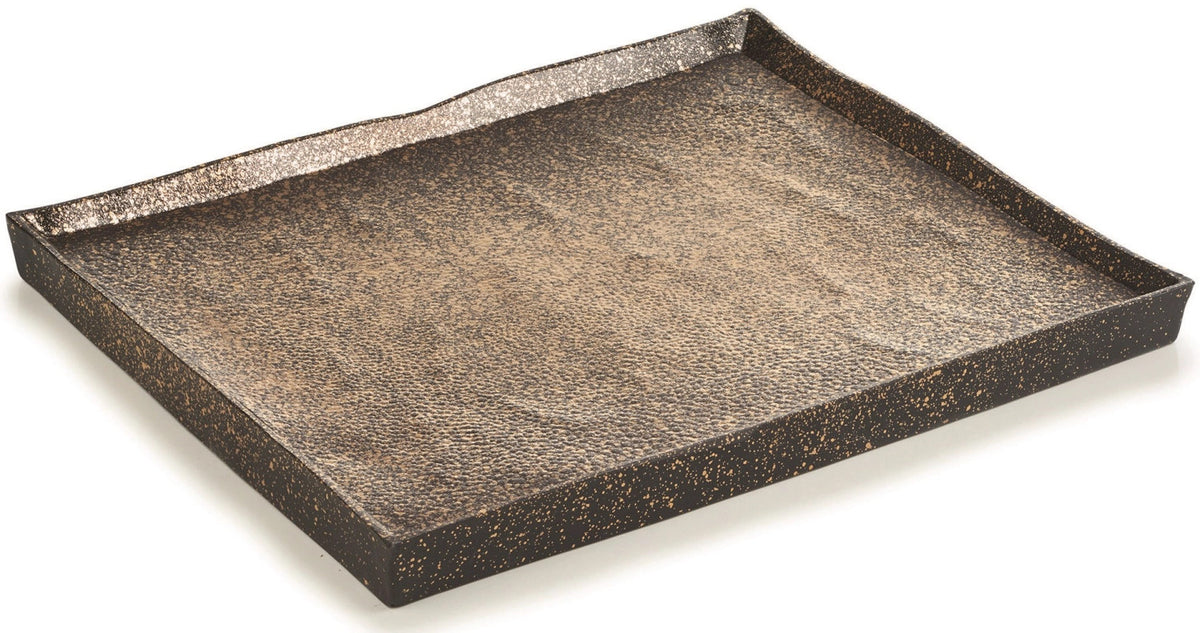 Solstice Platte Gold-Kosmos, 21x17.5x1.5 cm in Schwarz präsentiert im Onlineshop von KAQTU Design AG. Platte ist von Revol