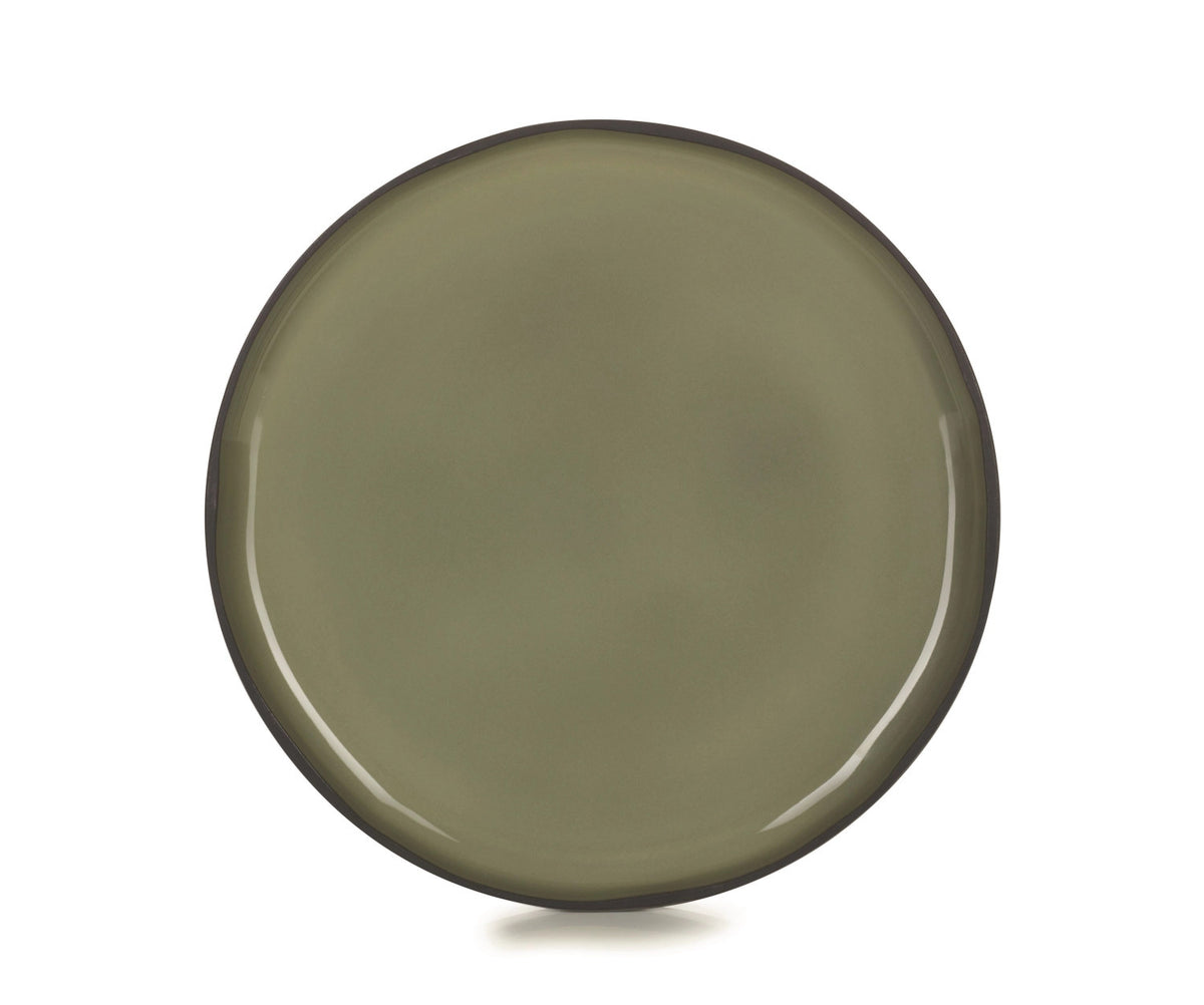 Caractère Speiseteller, Ø26cm, Kardamom in Grün präsentiert im Onlineshop von KAQTU Design AG. Teller ist von Revol