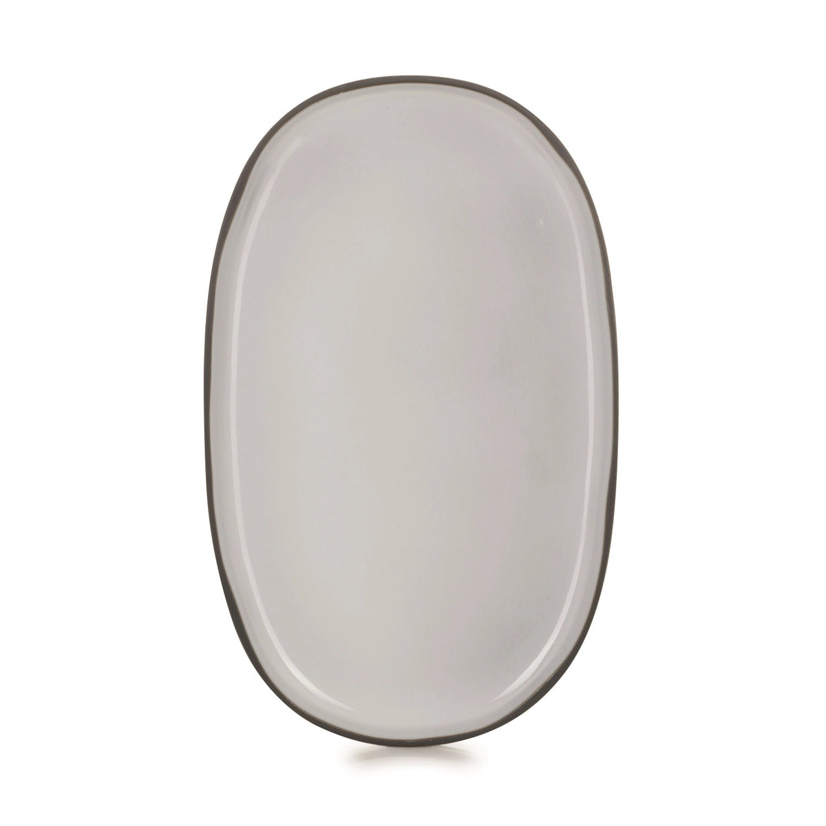 Caractère Servierplatte, oval, 35.5x21.8x2.5cm, kumu. weiss in Weiss präsentiert im Onlineshop von KAQTU Design AG. Platte ist von Revol