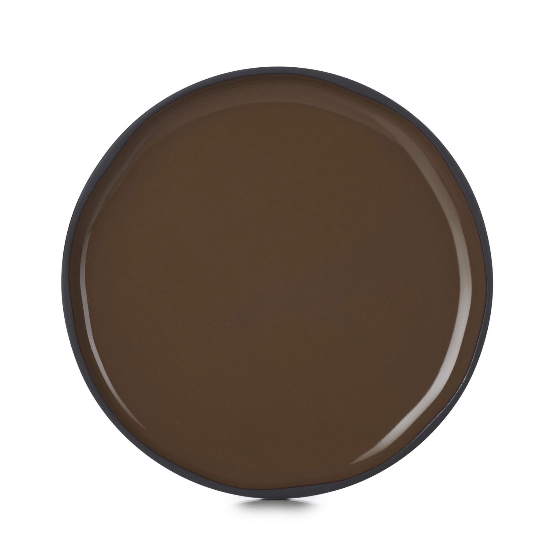Caractère Dessertteller, Ø15cm, tonka in Braun präsentiert im Onlineshop von KAQTU Design AG. Teller ist von Revol