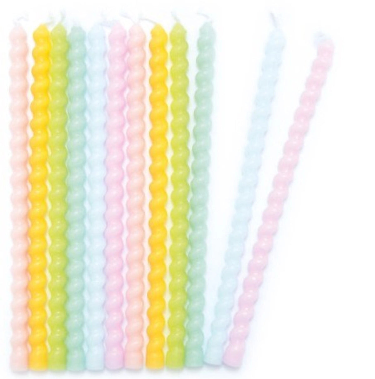 12er Set Kerzen lang gedreht in Mehrfarbig präsentiert im Onlineshop von KAQTU Design AG. Kerzen ist von Scrap Cooking