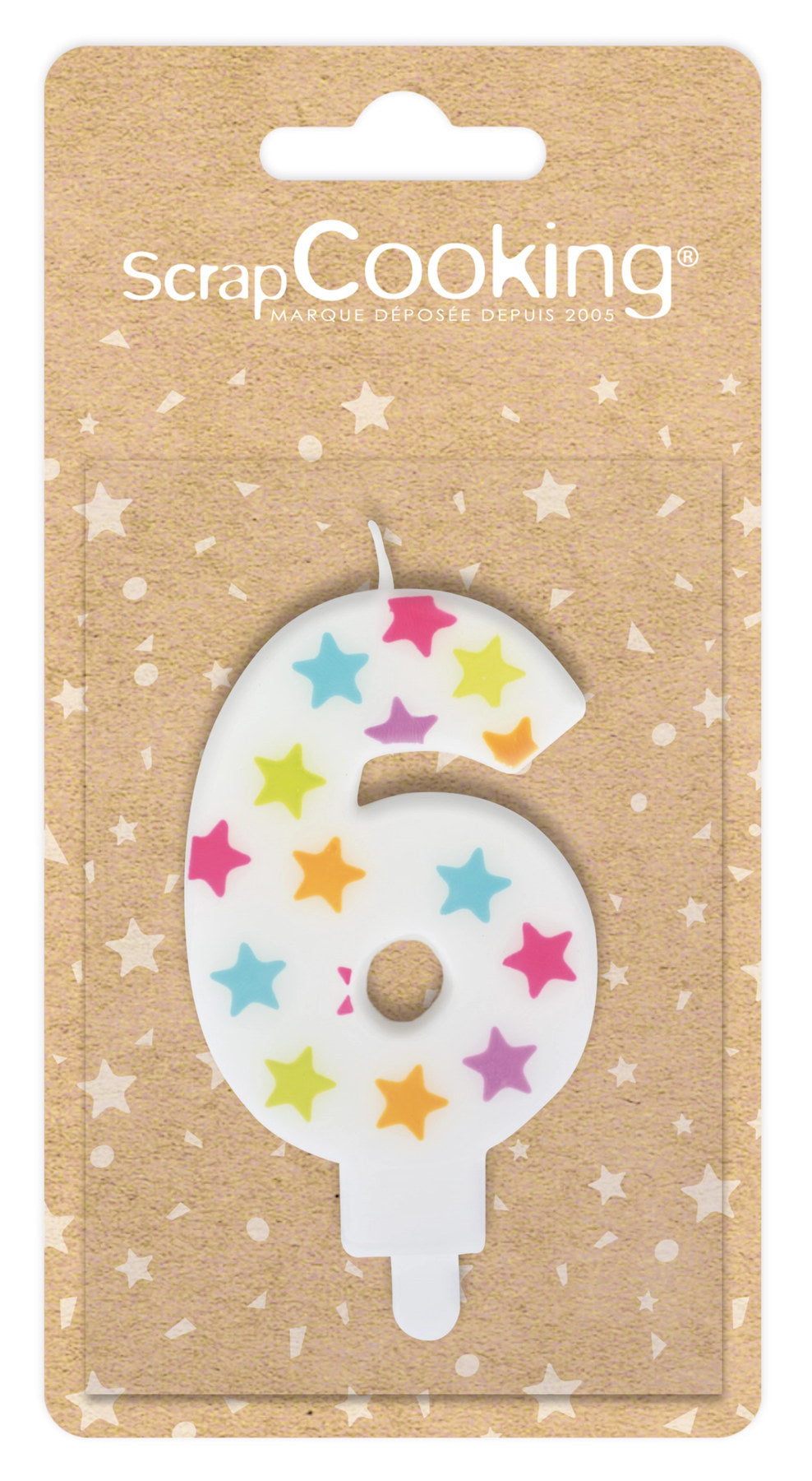 Kerze Nummer 6 in Mehrfarbig präsentiert im Onlineshop von KAQTU Design AG. Kerzen ist von Scrap Cooking