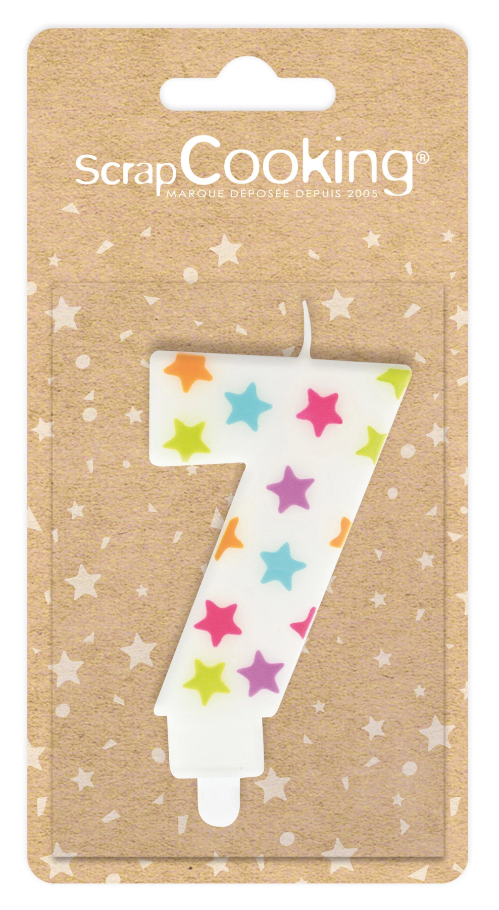 Kerze Nummer 7 in Mehrfarbig präsentiert im Onlineshop von KAQTU Design AG. Kerzen ist von Scrap Cooking