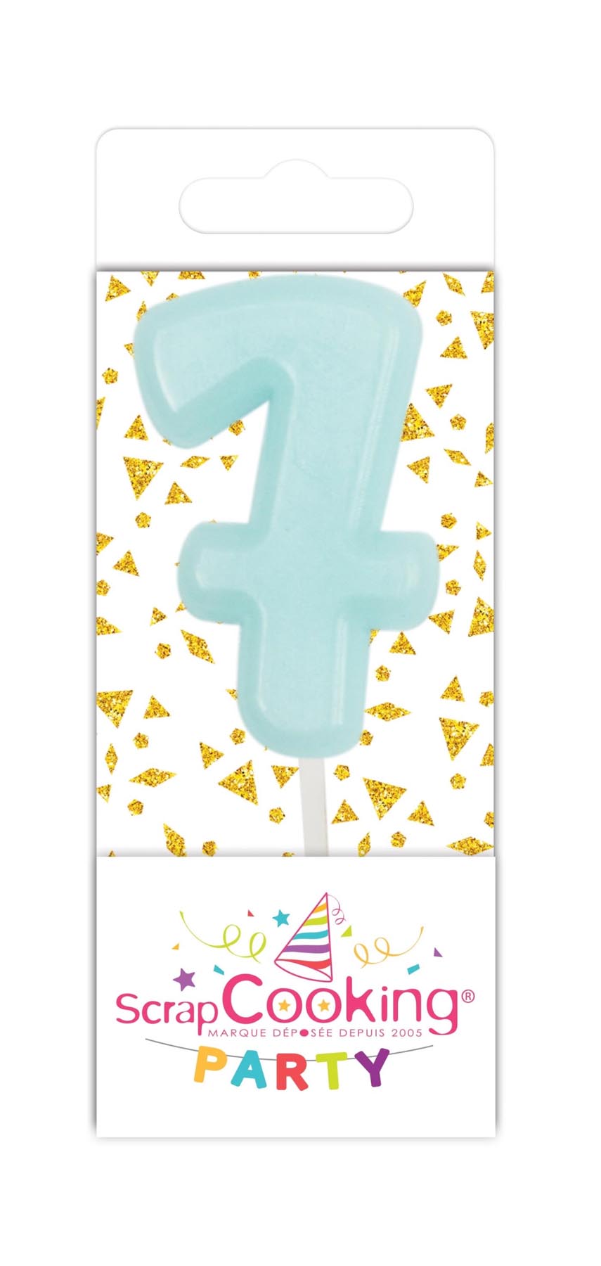 15er Set Kerze Mini Nummer 7 assortiert in Mehrfarbig präsentiert im Onlineshop von KAQTU Design AG. Kerzen ist von Scrap Cooking